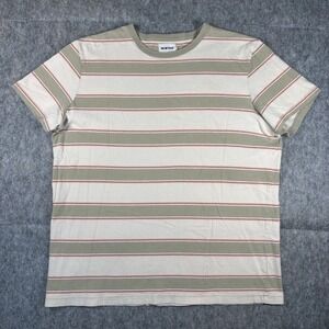 Taylor Stitch T-Shirt Men's 44 XL Striped Short Sleeve Organic Cotton